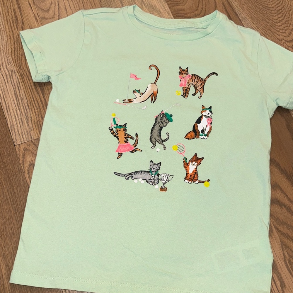 Crewcuts Cat Sports Print Tee